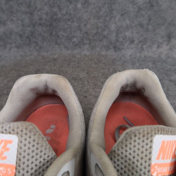 Nike Shoes Womens 9 Athletic Trainer Zoom Winflo 5 Running Comfort Grey Orange - Picture 14 of 14